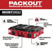 Milwaukee 48 - 22 - 8424 PACKOUT Tool Case 22 1/8 in Wd, 16 1/4 in Dp, 6 1/2 in Ht, Plastic, 5 Compartments - KVM Tools Inc.KV488A56