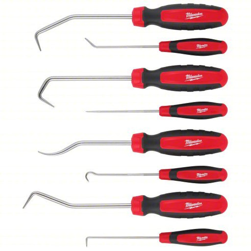 Milwaukee 48 - 22 - 9218 Hook/Pick Set Chrome Vanadium Steel, Angle/Hook/Multi - Angle/Straight - KVM Tools Inc.KV798GF5