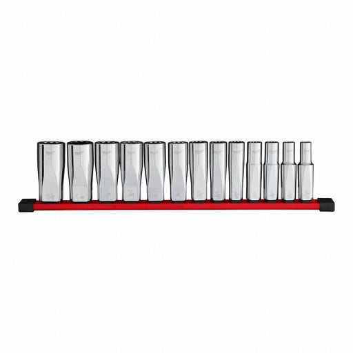 Milwaukee 48-22-9424 Deep Well Socket Set 13pc SAE 12pt 1/2 Drive