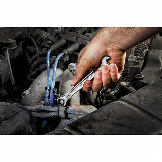 Milwaukee 48-22-9516 Combination Wrench Set Alloy Steel, Chrome, 15 Tools, 8 mm to 22 mm Range of Head Sizes