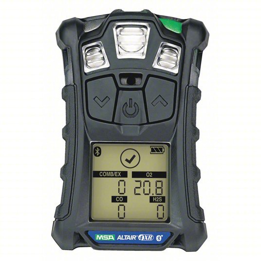MSA 10178557 Multi-Gas Detector 95 dB @ 1 ft (30 cm), IP68, ALTAIR 4XR, Rechargeable Lithium, CO/H2S/O2 - KVM Tools Inc.KV481P57