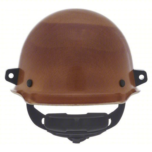 MSA 482002 Hard Hat Tan, No Graphics, Ratchet (4 - Point), Ratchet, Phenolic, Welding Helmet Attachment Lugs - KVM Tools Inc.KV5KAX0