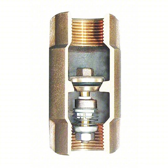 Simmons 506SB Check Valve Poppet, Inline Valve Body, 2 in Pipe Size, FNPT x FNPT, Silicon Bronze, Female - KVM Tools Inc.KV482A31