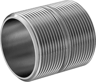 McMaster 4830K296 Standard - Wall 304/304L Stainless Steel Pipe Nipple Threaded on Both Ends, 2 - 1/2 NPT, 3" Long - KVM Tools Inc.KV4830K296