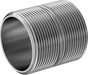 McMaster 4830K296 Standard - Wall 304/304L Stainless Steel Pipe Nipple Threaded on Both Ends, 2 - 1/2 NPT, 3" Long - KVM Tools Inc.KV4830K296