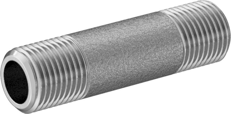 McMaster 4830K112 Standard - Wall 304/304L Stainless Steel Pipe Nipple Threaded on Both Ends, 1/8 NPT, 1 - 1/2" Long - KVM Tools Inc.KV4830K112