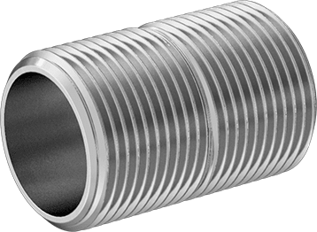 McMaster 4830K223 Standard - Wall 304/304L Stainless Steel Pipe Nipple Threaded on Both Ends, 1 NPT, 2" Long - KVM Tools Inc.KV4830K223