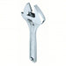 Proto J710A Adjustable Wrench Alloy Steel, Chrome, 10 in Overall Lg, 1 3/8 in Jaw Capacity, Plain Grip - KVM Tools Inc.KV483J31