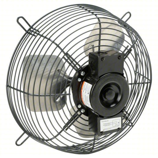 KVM Tools KV484X53 Guard - Mounted Exhaust Fan 12 in Blade, 1/15 hp, Totally Enclosed Air Over, 830 cfm, 115V AC - KVM Tools Inc.KV484X53