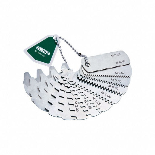 Insize 4860-25 Gear Tooth Pitch Gage, 7 Leaves