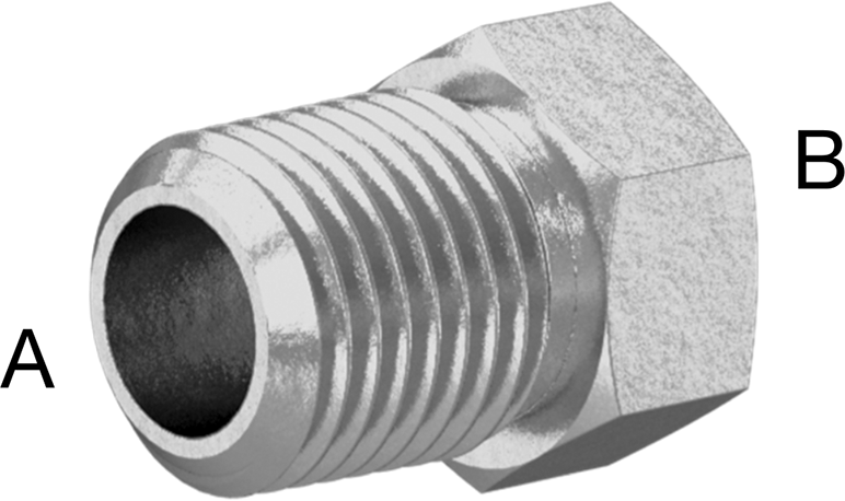 McMaster 48805K523 Precision Extreme-Pressure 316 Stainless Steel Fitting Bushing Reducing Adapter, 1/4 Male x 1/8 Female NPT