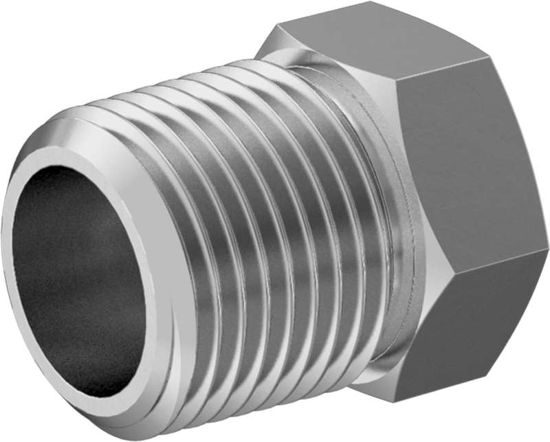 McMaster 48805K528 Precision Extreme-Pressure 316 Stainless Steel Fitting Bushing Reducing Adapter, 1/2 Male x 3/8 Female NPT