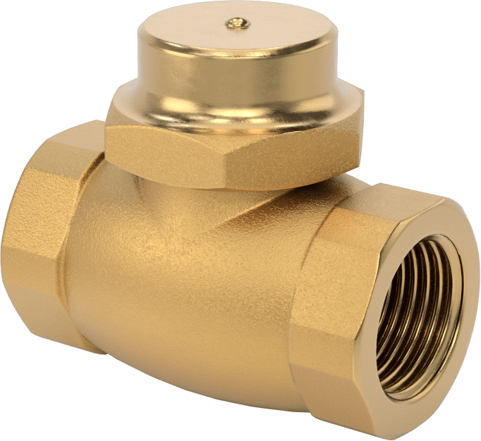 McMaster 4894K47 High-Cycling Threaded Check Valve, Bronze, 1/2 NPT Female, Class 125, 2.87 Cv