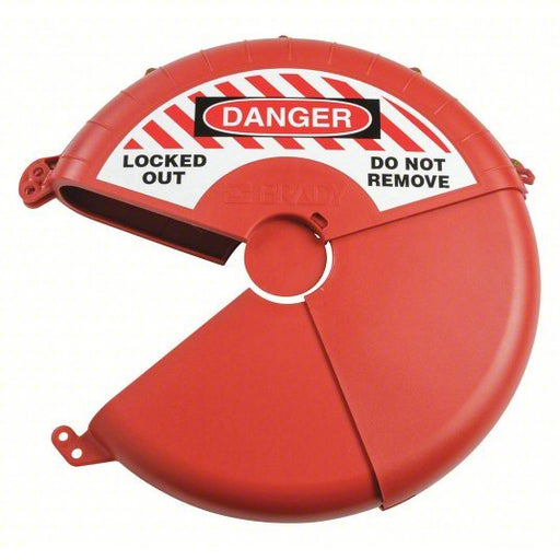 Brady 148646 Collapsible Gate Valve Lockout, For 18 in Max Hand Wheel Dia, Red - KVM Tools Inc.KV489M09