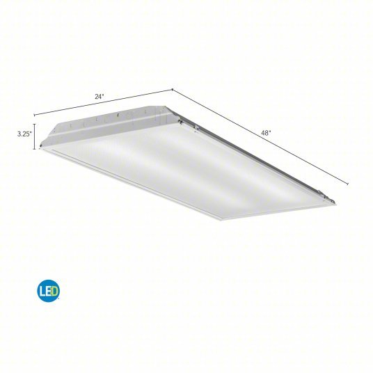 Lithonia 2GTL4 LP840 Recessed Troffer 39 W Max. Fixture Watt, 4000K, 4,000 lm, 2 Lamp T8, No Sensor - KVM Tools Inc.KV48H439