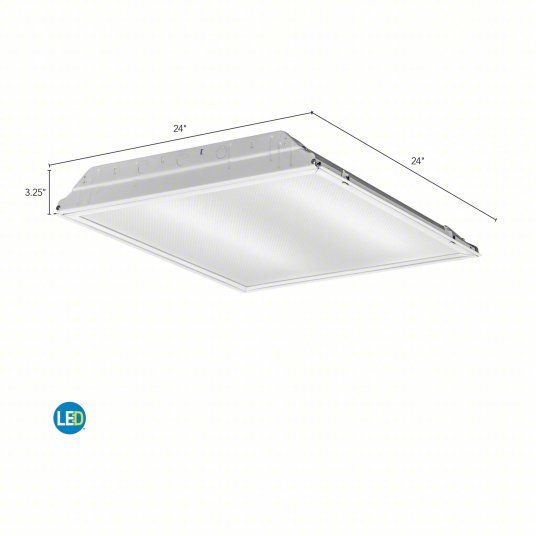 Lithonia 2GTL2 LP840 Recessed Troffer 40 W Max. Fixture Watt, 4000K, 3,700 lm, 98 lm/W Lumens per Watt - KVM Tools Inc.KV48H441