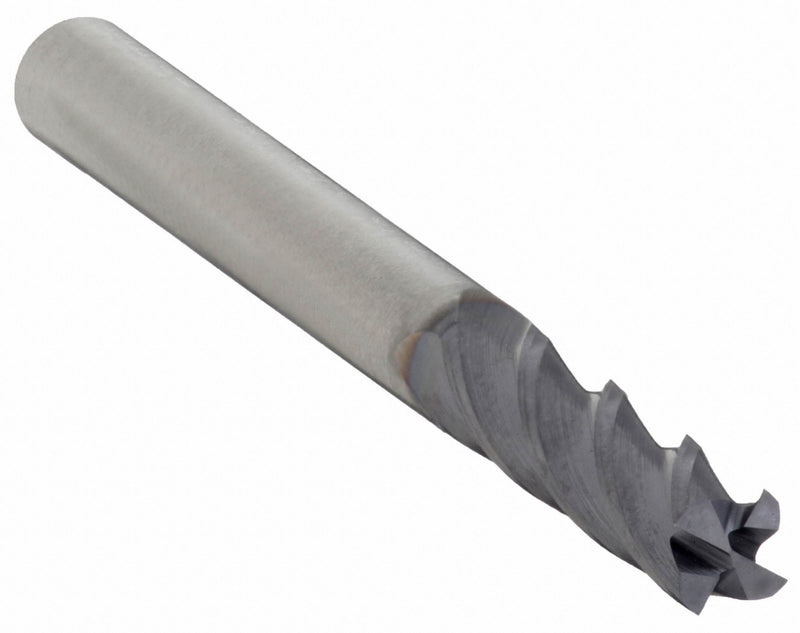 Widia Hanita I4S0062T011R GP Square End Mill, 1/16 in Mill Dia, 4 Flute, Carbide, TiAlN Coated, 1-1/2 in OAL