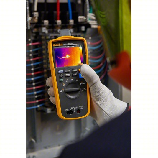 Fluke FLK279FC/IFLEX Digital Multimeter CAT III 1000V/CAT IV 600V, TRMS, 1,000 V Max AC Volt Measurement, 6,000 - KVM Tools Inc.KV48RH42