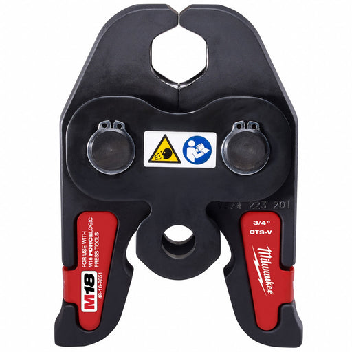Milwaukee 49-16-2651 Press Jaw, 3/4 in Pipe, Copper (Plumbing)/Stainless Steel, Extended/Std Tool Types