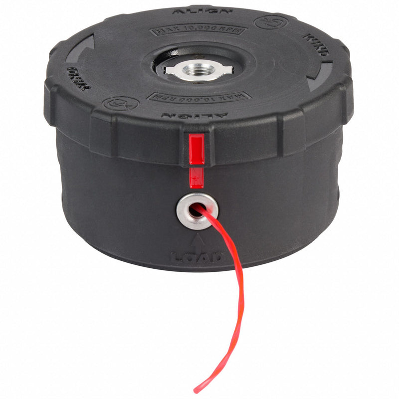 Milwaukee 49-16-2748 String Trimmer Head, High Density Polyethlyene, 4.25 in Dia, 4 1/4 in Overall Lg
