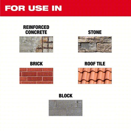 Milwaukee 49 - 93 - 9016 Diamond Saw Blade Block/Brick/Concrete/Stone, 16 in Blade Dia., 1 in Arbor Size, Wet/Dry - KVM Tools Inc.KV846AE8