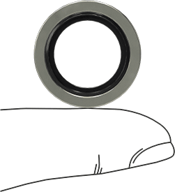 McMaster 4936K633 Washer for 3/8 BSPP Male Compact Extreme - Pressure Steel Pipe Fitting - KVM Tools Inc.KV4936K633