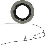 McMaster 4936K662 Washer for 1/4 BSPP Male Compact Extreme - Pressure Steel Pipe Fitting - KVM Tools Inc.KV4936K662