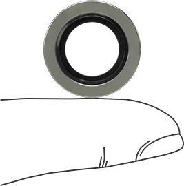 McMaster 4936K662 Washer for 1/4 BSPP Male Compact Extreme - Pressure Steel Pipe Fitting - KVM Tools Inc.KV4936K662
