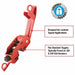 Master Lock 493B Circuit Breaker Lockout Clamp - On, For 120/240V AC Volt - KVM Tools Inc.KV1TDB2