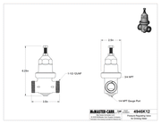 McMaster 4946K12 Pressure-Regulating Valve for Drinking Water, 3/4 NPT Female Inlet x Outlet