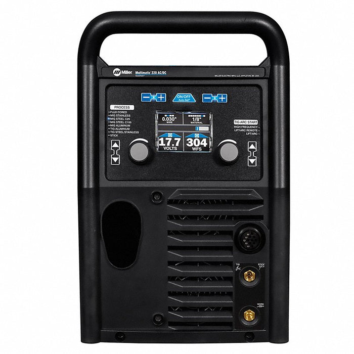 Miller 907757 Multiprocess Welder, Multimatic(R) 220 AC/DC, Ph 1 , 120/240V AC , AC/DC TIG, MIG, Stick - KVM Tools Inc.KV494D92
