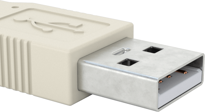 McMaster 4974T78 USB Cord, USB Standard 2.0, A Plug x A Plug, 6 Feet Long