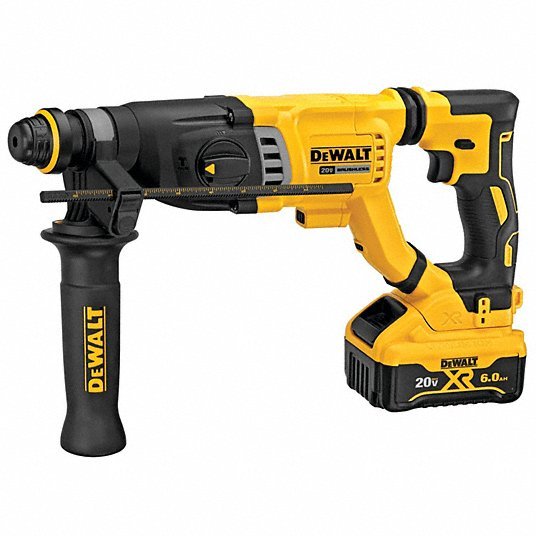 DeWalt DCH263R2 Cordless Rotary Hammer D - Handle, 20 V, SDS - Plus, 1/2 in max, 6.0 Ah, 2.2 ft - lb, 4,300 bpm - KVM Tools Inc.KV499M02
