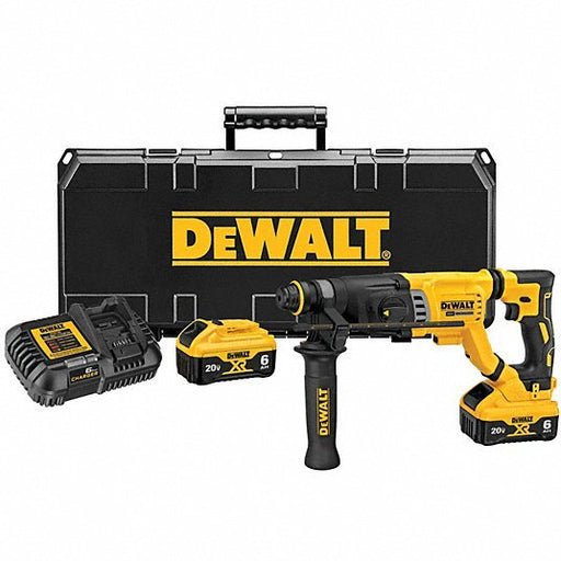 DeWalt DCH263R2 Cordless Rotary Hammer D - Handle, 20 V, SDS - Plus, 1/2 in max, 6.0 Ah, 2.2 ft - lb, 4,300 bpm - KVM Tools Inc.KV499M02