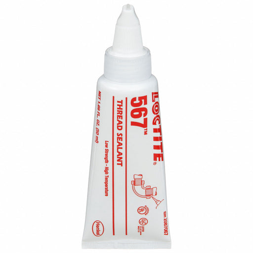 Loctite 2087067 Pipe Thread Sealant, 567,  1.7 fl oz, Tube, Off-White, High-Temp Resistant