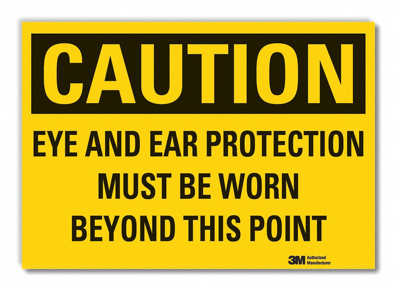 Lyle Eye Ear Caution Label