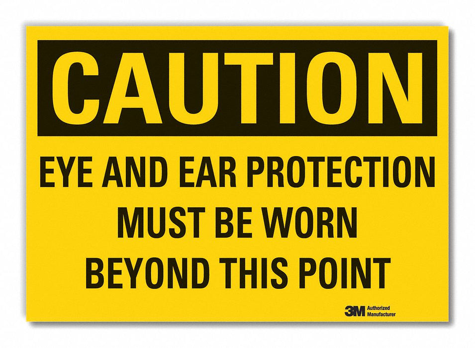Lyle Eye Ear Caution Label