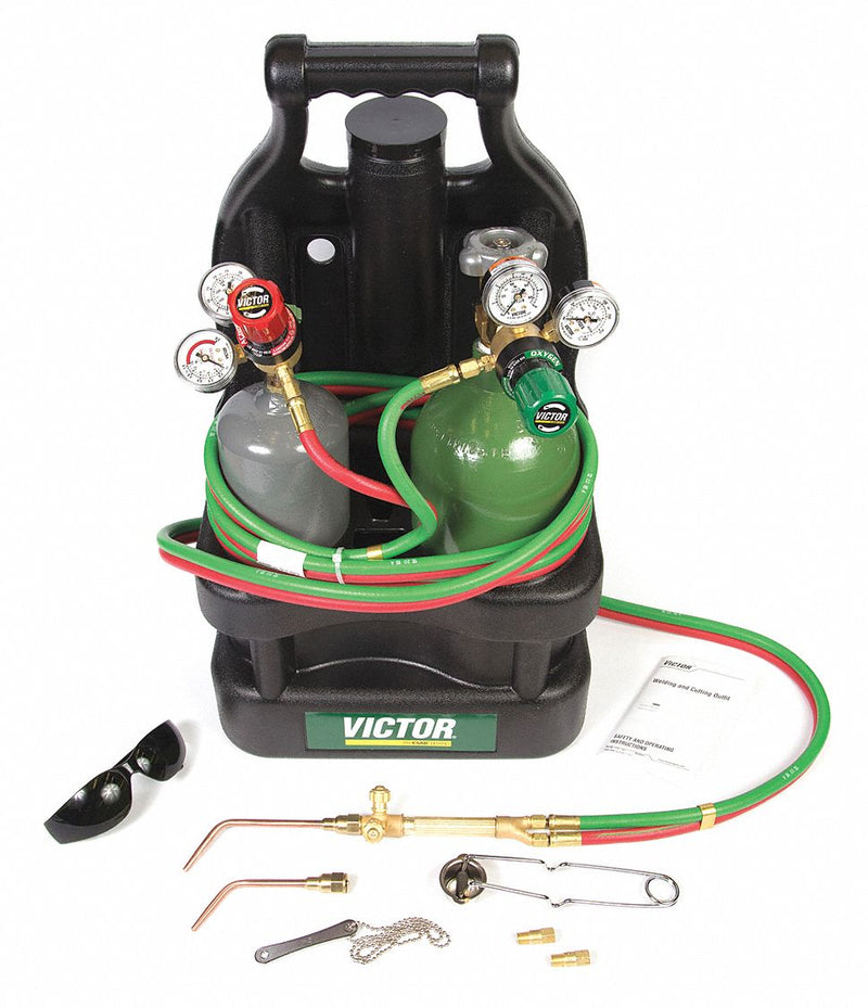 Victor 0384-0946 Gas Welding Outfit, Acetylene, CGA 200, Heavy Duty Outfit
