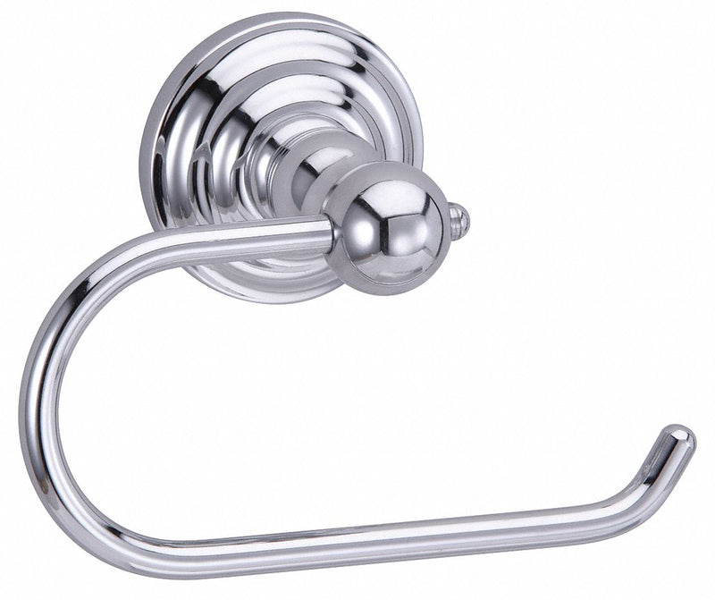 Taymor 04-6248 Toilet Paper Holder, Std Core, Horizontal Single Roll, Single Post Holder, Zamac, Polished