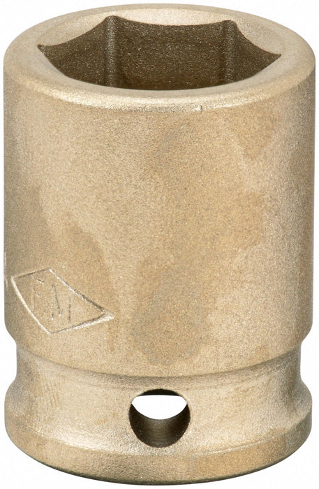 Ampco I-1/2D9/16 Impact Socket, 1/2 in Drive Size, 9/16 in Socket Size, 6-Point, Std, Unfinished
