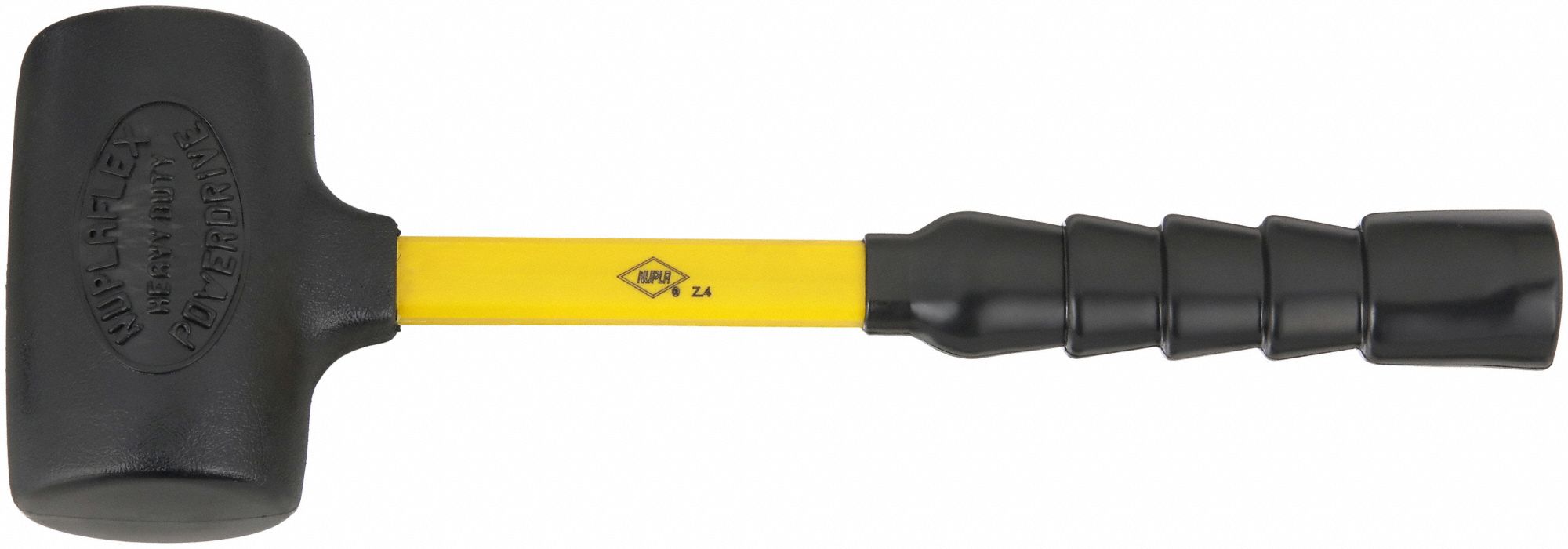 Nupla 6894104 Dead Blow Hammer, 4 lb Head, 2-3/4 in Face, 15-1/4 in Overall Length, Fiberglass Handle, Polymer over Composite Head