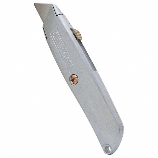Stanley 10 - 099 Utility Knife 6 in Overall Lg, Steel Std Tip, Plain, Metal, Gray - KVM Tools Inc.KV4A803