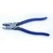 Klein D213 - 9NE Linemans Plier Flat, 9 3/8 in Overall Lg, 1 5/8 in Jaw Lg, 1 1/4 in Jaw Wd, 5/8 in Jaw Thick, Blue - KVM Tools Inc.KV4A837