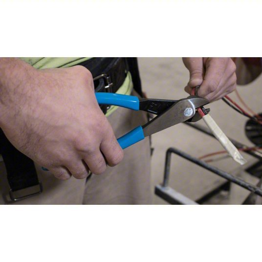 Klein D2000 - 28 High Leverage Diagonal Cutting Plier Std, Straight, Oval, 7/8 in Jaw Lg, 1 1/4 in Jaw Wd, 6 - 8 in - KVM Tools Inc.KV4A838