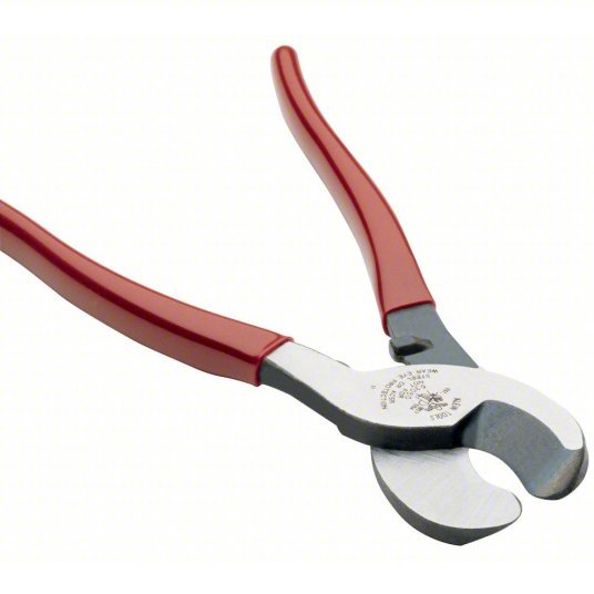 Klein 63050 High Leverage Cable Cutter Steel Handle, Shear, For 24 AWG Max Dia Data Cable - KVM Tools Inc.KV4A860