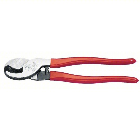 Klein 63050 High Leverage Cable Cutter Steel Handle, Shear, For 24 AWG Max Dia Data Cable - KVM Tools Inc.KV4A860