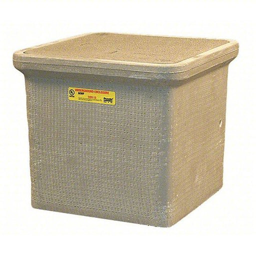 Quazite PC1212Z80124 Underground Enclosure Assembly 14 3/4 in Overall Lg, 14 3/4 in Overall Wd, 12 in Overall Ht - KVM Tools Inc.KV4AVN5