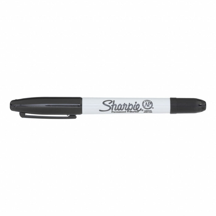Sharpie 32001B Twin Tip Permanent Marker Black 12 PK