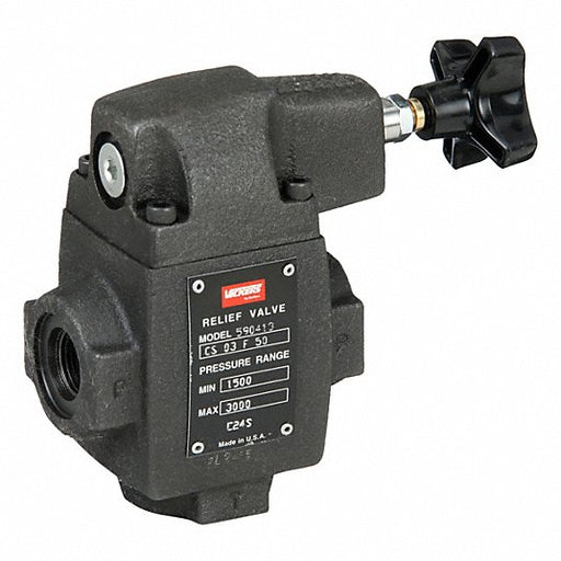 Danfoss Vickers CS - 03 - F50 Adjustable Relief Valve 1500 to 3000 psi, 7/8" - 14 UNF Port Size, 45 gpm Max. Flow - KVM Tools Inc.KV4BA50