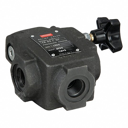 Danfoss Vickers CS - 03 - F50 Adjustable Relief Valve 1500 to 3000 psi, 7/8" - 14 UNF Port Size, 45 gpm Max. Flow - KVM Tools Inc.KV4BA50